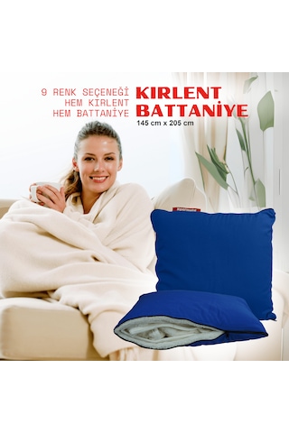 Xpermate Tv Battaniye Yastık Welsoft Battaniye 145x205 Mavi