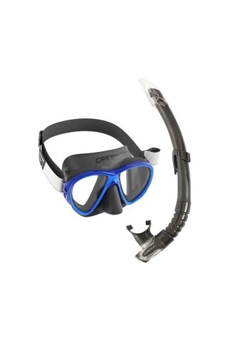 Delux Serisi Cressi Fiji Maske - Gamma Şnorkel Set Macera Deniz Keşif Clear-Blue