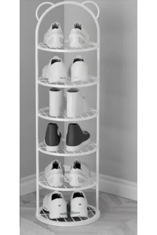 Trendesk Metal Çok Amaçlı Raf 6 Katlı Beyaz Ayakkabılık 105*30*14 CM Beyaz Trendesk Metal Çok Amaçlı Raf 6 Katlı Beyaz Ayakkabılık 105*30*14 CM Beyaz