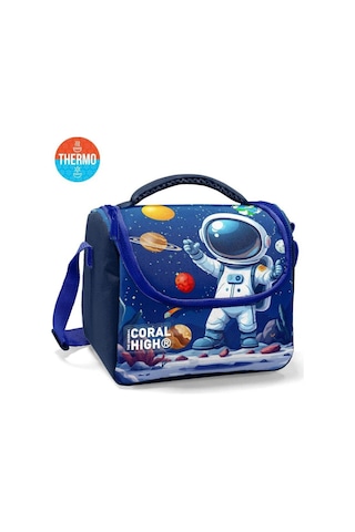 Coral High Lacivert Astronot Desenli Thermo Beslenme Çantası 37152