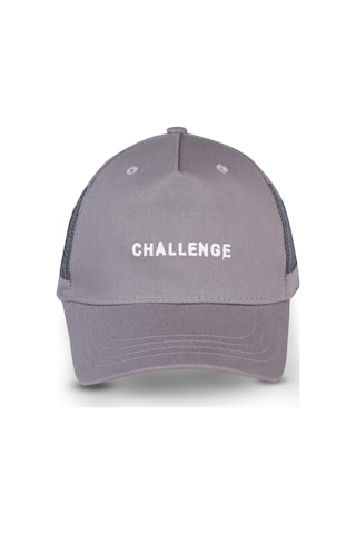 Civil Boys Challenge Nakış 10-13 Yaş Çocuk Erkek Kep Şapka - Gri