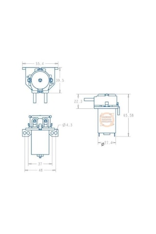 12V Peristaltik Sıvı Dozaj Pompası