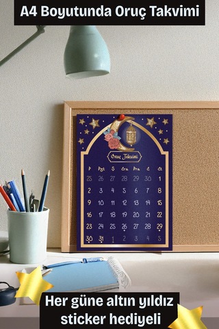 Çocuklar İçin Oruç Çizelgesi, Ramazan Ayı Oruç Çizelgesi,ramazan Sticker, Süpriz Hediyeli Belirtilmemis