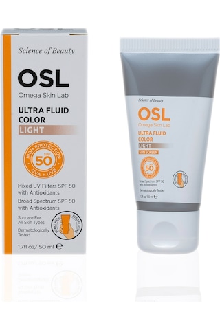 OSL Omega Skin Lab Yağlı Ve Karma Ciltler İçin Güneş Kremi Ultrafluid Light SPF50 50 ML