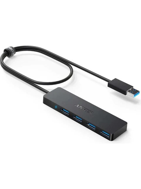 Anker Ultra Slim 4 Port Usb 3.0 Data Hub 40 Cm Siyah A7516