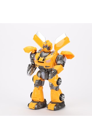 Tower Thunder Uzaktan Kumandalı 40 Cm Robot Sarı Disk Atabilen Işıklı Ve Sesli Robot