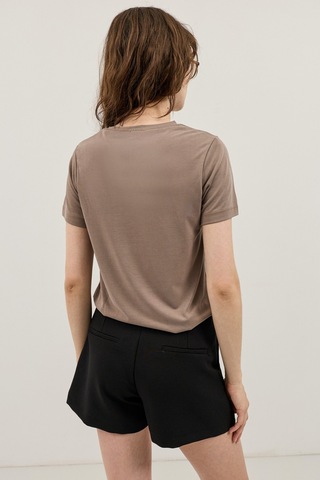 Antioch Modal Karışımlı T-shirt Bej