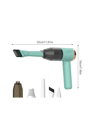 Teltree Güçlü Emişli Taşınabilir El Süpürgesi - Araç Ve Ev Temizliği İçin Pratik