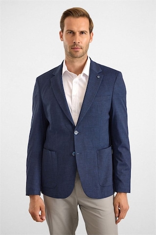 Süvari Lacivert Slim Mono Yaka Torba Cep 6 Drop Klasik Ceket Sct2021600007-m09
