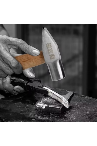 Mytec Küçük Gümüşçü Çekiç Aracı Kısa Saplı Küçük Çekiç El Yapımı Yuvarlak Kafa Ördek Gagası Çekiç