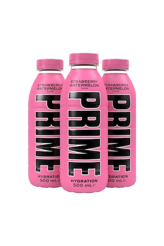 Prime Hydration Strawberry Watermelon 500 Ml Çilek & Karpuz Aromalı Sporcu İçeceği 3 Adet