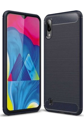 Galaxy M10 Kılıf Zore Room Silikon Kapak Lacivert
