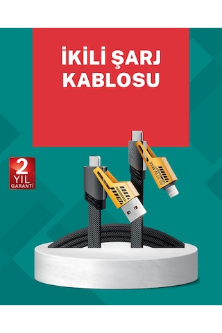Akıllı Telefon Tablet Laptop Uyumlu 65w Güçlü Veri Kablosu Standart