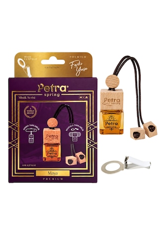 Maya 8ml Premium Oto Kokusu , Metal Klipsli, Araç Kokusu, Araba Kokusu, Oto Kokusu, Araç Parfümü, Oto Parfümü, Aynaya Asılan,cam Şişe Araç Kokusu, Araba Aksesuarı, Oto Aksesuar Petra Spring Araç Ve Ortam Kokuları