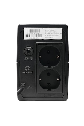 D-650 650va Lcd Kesintisiz Güç Kaynağı Line Interactive 1x12v 7ah Ups Bilgisayar Modem Kamera Pc