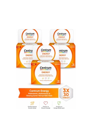 Centrum Energy 30 Tablet 3 Adet