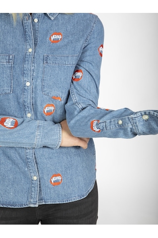 Zoe Karssen Jean Gömlek  ZOKN5132 Mavi