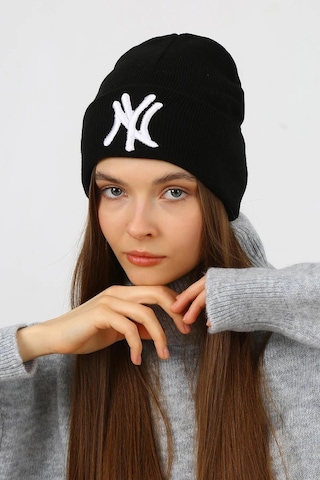 Reva Ny Baskılı Bere New York Bere Lacivert Standart Standart