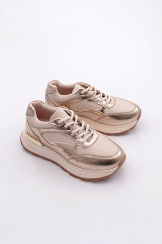 Dgn 81184 Kadin Sneaker Ayakkabi Altın