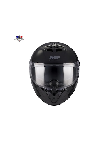 Mt Helmets Thunder 4 R Sv Pure A1 Parlak Siyah Kapalı Kask