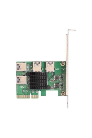 Fortunelane Pcı-e X4'ten Usb3.0'a Dönüştürücü Kart - 4 Portlu Grafik Genişletme Aleti, Kalın Altın Kaplama, 8gb/s Bant Genişliği
