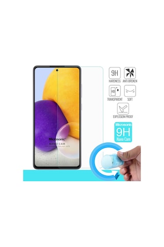 Microsonic Samsung Uyumlu Galaxy A73 5G Nano Glass Cam Ekran Koruyucu