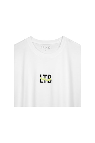 Ltb Logo Baskılı Beyaz T-shırt Beyaz