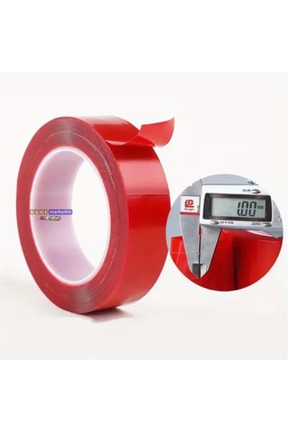 Silikon Çift Taraflı Montaj Bantı Şeffaf Tape 19mm X 5mt Tdrtr 19 MM