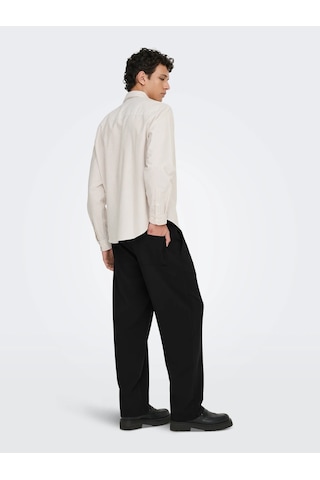 Onswıll 0292 Loose Strıng Pant Frml Noos Erkek Siyah Pantolon - 22033466