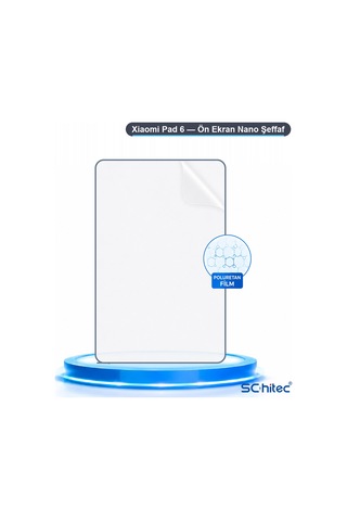 Xiaomi Pad 6 Uyumlu Ön Yüzey Nano Şeffaf Hidrojel Ekran Koruyucu