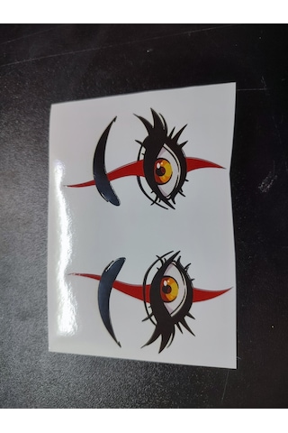 Göz Figürlü Motor Araç Süsleme Sticker Diğer
