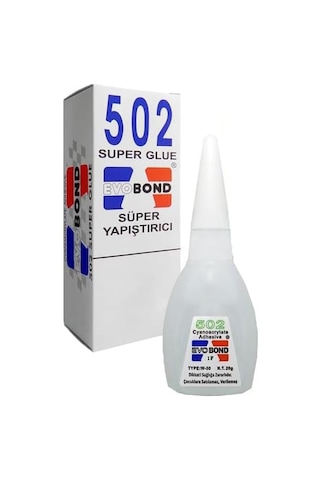 502 Japon Yapıştırıcı 5 Adet 20 Gr Hızlı Yapıştırıcı Evobond 502 Süper Yapıştırrıcı Orjinal Seramik Pl