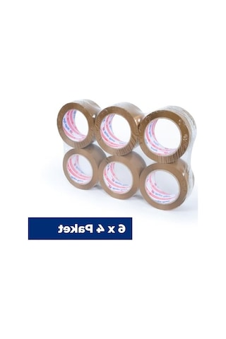 24 Adet 45 Mm X 100 Mt Kahve Koli Bandı, Güçlü Yapıştırma 10