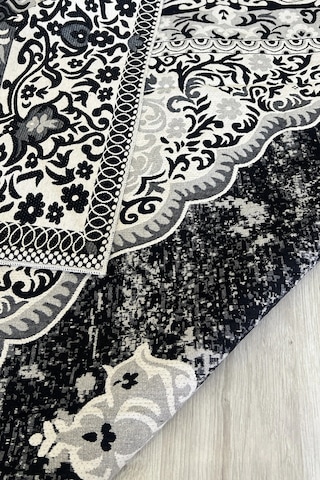 Kilim Savan Çift Taraflı Modern Desenli Yıkanabilir Pamuklu Dokuma 1. Kalite 2x3 Metre Siyah Çok Renkli