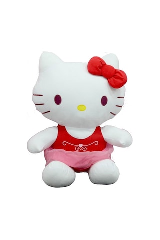 Sunman Peluş Hello Kitty Elbiseli Kurdeleli 36Cm