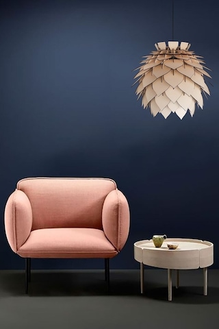 Lotus Dekoratif Avize Sarkıt Abajur Lambader Şapkası Bej