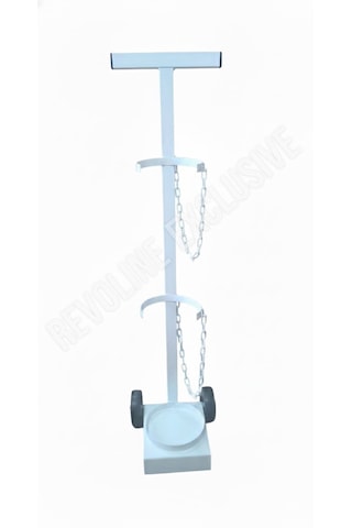 Oksijen Tüpü Taşıma Arabası 5-10 Lt Kapasiteli Çift Hazneli