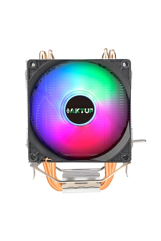 Aktuf Ak4x Rainbow 4 Bakır Borulu Amd/intel Kule Tipi Yüksek İşlemci Soğutucusu