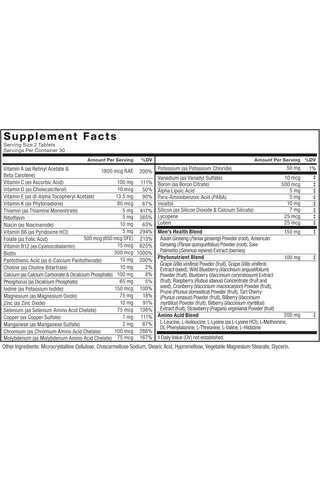Force Factor Men S Multivitamin Minerals Immunity, 60 Tablet