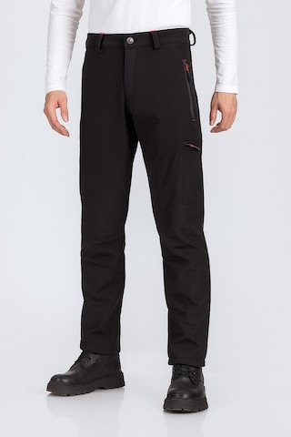 Erkek Suya Ve Rüzgara Dayanıklı Softshell Outdoor Pantolon Siyah