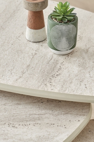 Kagu Mdf Alvin Zigon - Orta Sehpa 3'lü Ekru