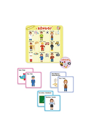 Bingo - Tombala Oyunu / Meslekler Ve Yardımcı Araçları - Occupations And Auxiliary Tools