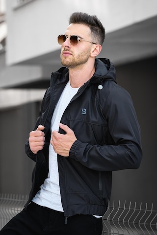 Oksit Bailey Suya Dayanaklı Slim Fit Erkek Kapüşonlu Mevsimlik Mont Yağmurluk 001
