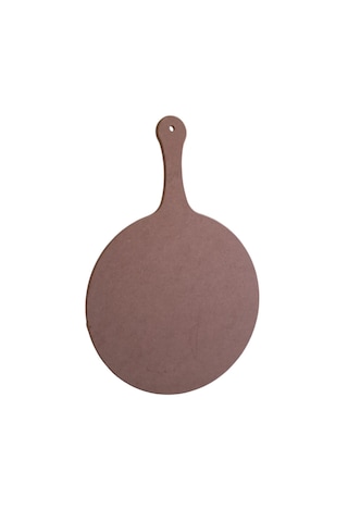 Mdf Dekoratif Yuvarlak Saplı Sunumluk, Sunum Tahtası