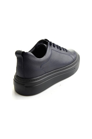 Bambi Lacivert Floter Hakiki Deri Erkek Sneaker E01089009540