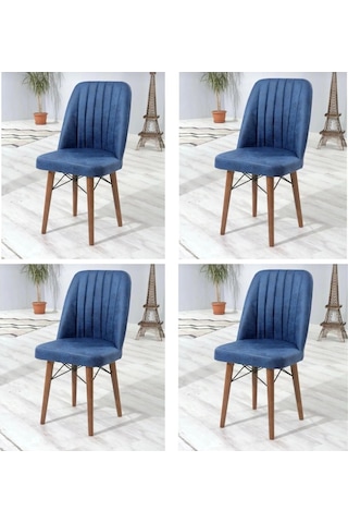 Yonga Concept Karegold Sandalye 4 Adet Mavi