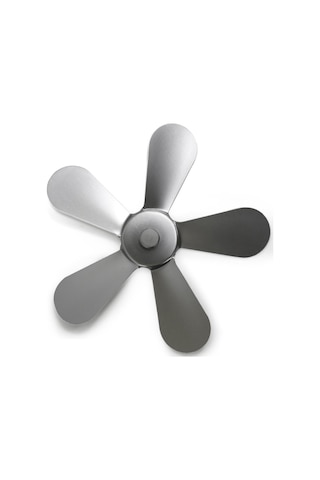 Fosenze Alüminyum 5-bıçak Isı Güçlü Odun Sobası Fanı Yer Değiştirme Parçası Sadece Bıçak Siyah