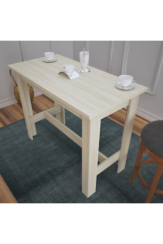 Pasific Home Barra Bar Masası Yüksek Yemek Masası, Meşe, 120x60