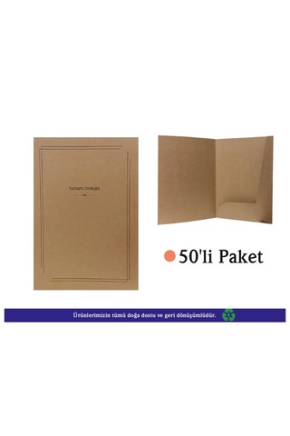 Armat Kraft Sunum Dosyası 50 Li Paket