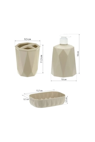 Idea Banyo Seti 21579576 Gri - Kahverengi